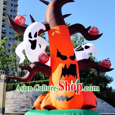 Large Halloween Inflatable Pumpkin Models Ghost Tree Inflatable Arches