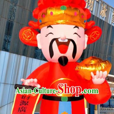 Large Chinese Inflatable Red God of Wealth Models Inflatable Arches Archway