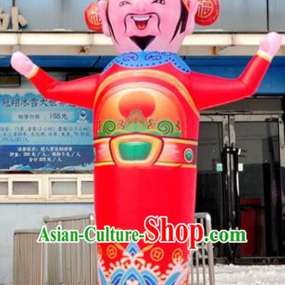 Large Chinese Inflatable God of Wealth Tumbler Models Inflatable Arches Archway