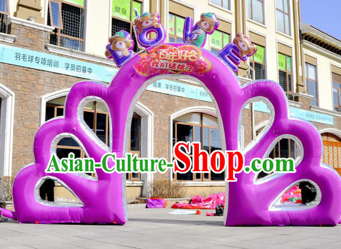 Large Christmas Inflatable Purple Archway Product Models Wedding Inflatable Arches Large Christmas Inflatable Purple Archway Product Models Wedding Inflatable Arches