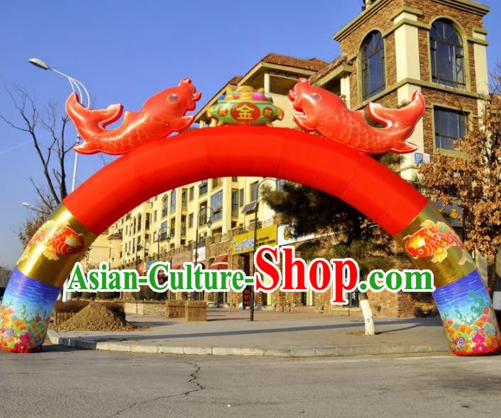 Large Chinese Opening Inflatable Carps Archway Product Models New Year Inflatable Arches Large Chinese Opening Inflatable Carps Archway Product Models New Year Inflatable Arches