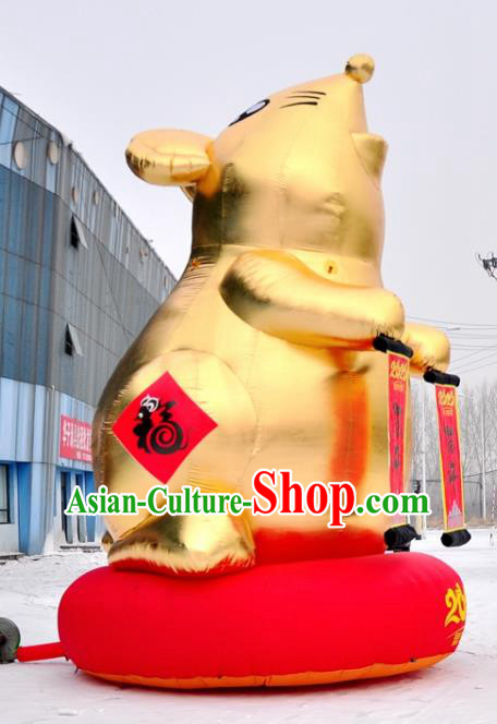 Large Chinese New Year Inflatable Golden Rat of Wealth Models Inflatable Arches Archway Large Chinese New Year Inflatable Golden Rat of Wealth Models Inflatable Arches Archway