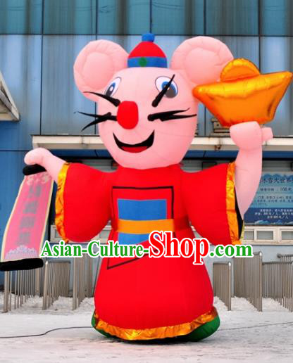 Large Chinese New Year Inflatable Red Rat of Wealth Models Inflatable Arches Archway Large Chinese New Year Inflatable Red Rat of Wealth Models Inflatable Arches Archway
