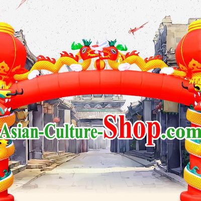 Large Chinese New Year Inflatable Dragon Models Inflatable Arches Archway