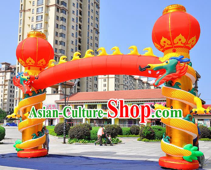 Large Chinese New Year Inflatable Dragon Models Inflatable Arches Archway Large Chinese New Year Inflatable Dragon Models Inflatable Arches Archway