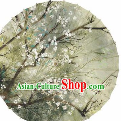 Chinese Traditional Printing Flowers Oil Paper Umbrella Artware Paper Umbrella Classical Dance Umbrella Handmade Umbrellas