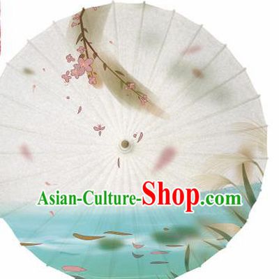 Chinese Printing Oil Paper Umbrella Artware Paper Umbrella Traditional Classical Dance Umbrella Handmade Umbrellas