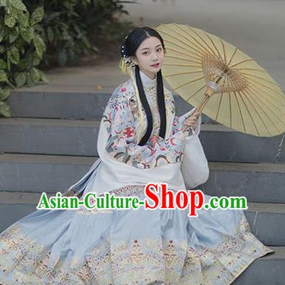 Chinese Drama Ancient Hanfu Blouse and Skirt Traditional Ming Dynasty Princess Costumes for Women