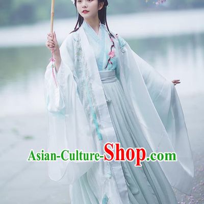 Chinese Ancient Imperial Consort Hanfu Dress Traditional Jin Dynasty Court Princess Costumes for Women