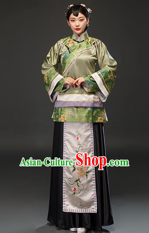 Chinese Traditional Qing Dynasty Patrician Mistress Dress Ancient Rich Lady Costumes for Women Chinese Traditional Qing Dynasty Patrician Mistress Dress Ancient Rich Lady Costumes for Women