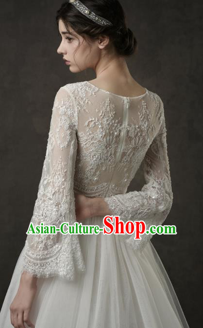 Custom Top Grade Embroidered Lace Wedding Dress Bride Veil Full Dress for Women Custom Top Grade Embroidered Lace Wedding Dress Bride Veil Full Dress for Women