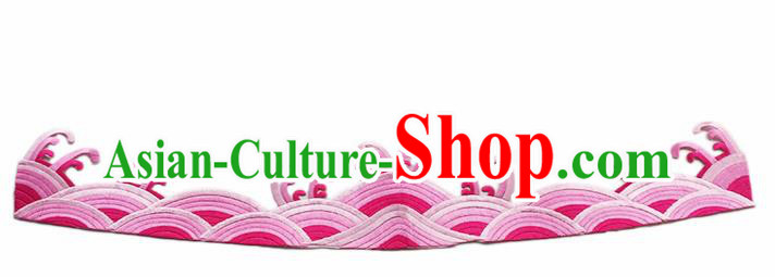 Chinese Traditional Embroidery Waves Pink Applique Embroidered Patches Embroidering Cloth Accessories Chinese Traditional Embroidery Waves Pink Applique Embroidered Patches Embroidering Cloth Accessories
