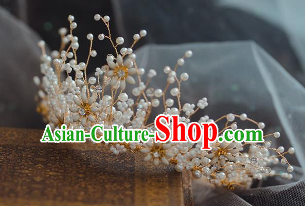 Handmade Wedding Beads Royal Crown Princess Bride Hair Accessories for Women Handmade Wedding Beads Royal Crown Princess Bride Hair Accessories for Women