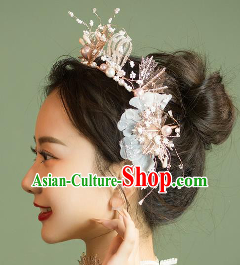 Handmade Wedding Baroque Pearls Royal Crown Princess Bride Hair Accessories for Women Handmade Wedding Baroque Pearls Royal Crown Princess Bride Hair Accessories for Women