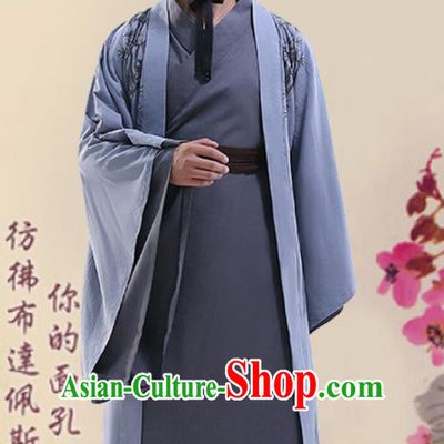 Chinese Ancient Han Dynasty Minister Clothing Traditional Hanfu Scholar Costumes for Men