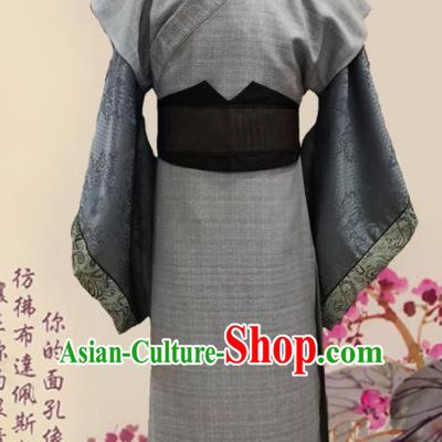 Chinese Ancient Han Dynasty Ministry Councillor Clothing Traditional Ancient Swordsman Costumes for Men