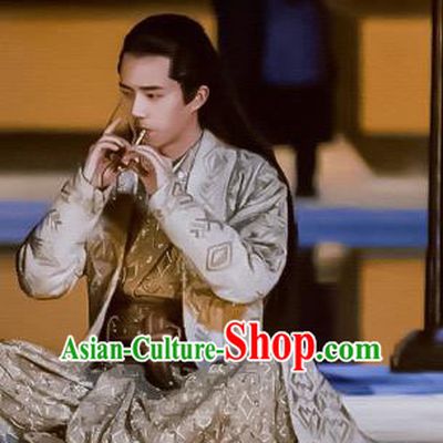 Chinese Ancient Crown Prince Lv Guichen Drama Novoland Eagle Flag Liu Haoran Replica Costumes for Men