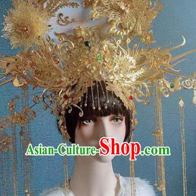 Ancient Chinese Royal Queen Giant Crown Arts