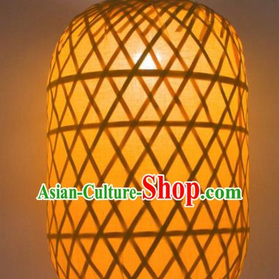 Chinese Handmade Palace Lanterns LED Lamp Bamboo Weaving Hanging Lantern