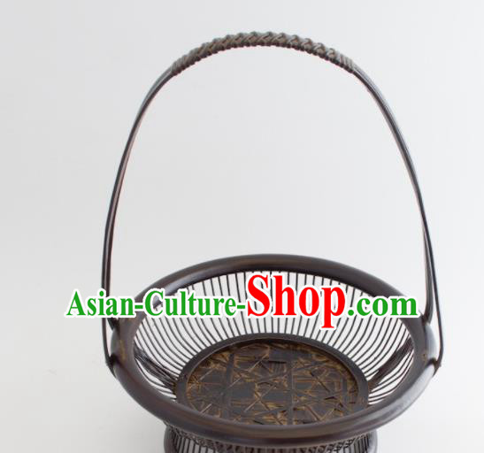 Chinese Handmade Bamboo Weaving Basket Traditional Cabas Chinese Handmade Bamboo Weaving Basket Traditional Cabas