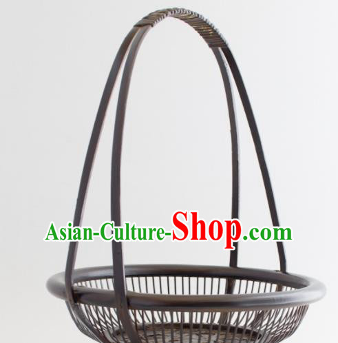 Chinese Handmade Bamboo Weaving Basket Traditional Cabas Chinese Handmade Bamboo Weaving Basket Traditional Cabas