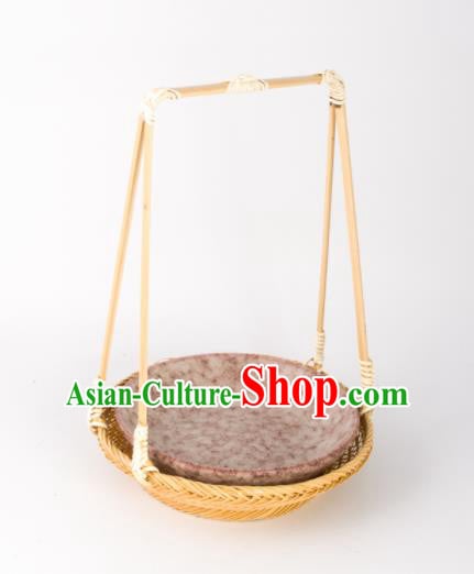 Chinese Handmade Bamboo Weaving Basket Traditional Crate Chinese Handmade Bamboo Weaving Basket Traditional Crate