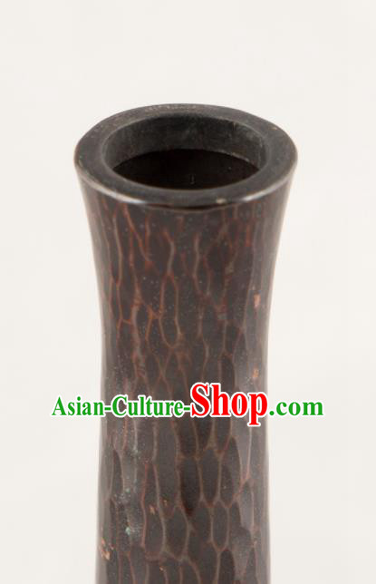 Chinese Handmade Copper Flask Vase Traditional Bronze Lagena Craft Decoration Chinese Handmade Copper Flask Vase Traditional Bronze Lagena Craft Decoration