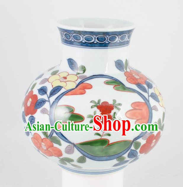 Chinese Handmade Hand Painting Ceramic Vase Porcelain Craft Chinese Handmade Hand Painting Ceramic Vase Porcelain Craft