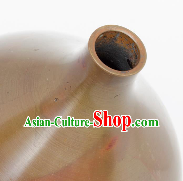 Chinese Handmade Copper Vase Traditional Bronze Jardiniere Craft Decoration
