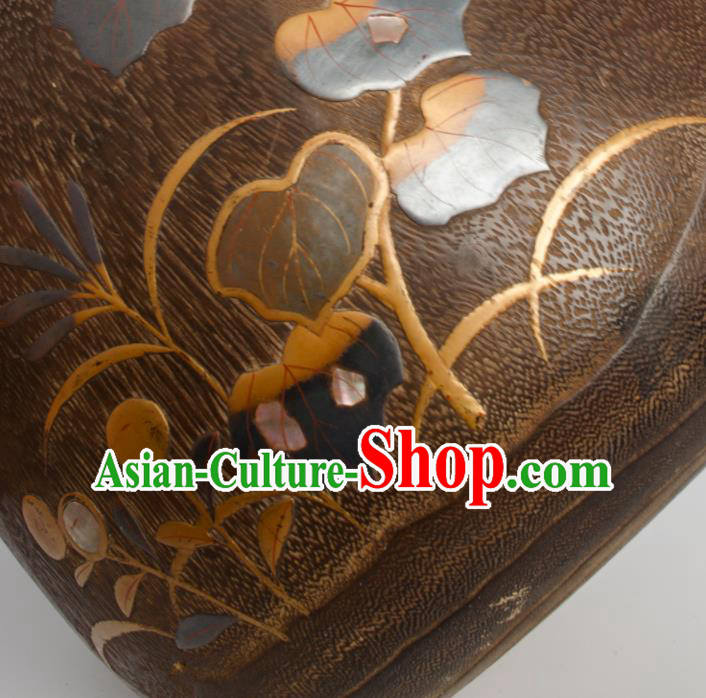 Chinese Handmade Wood Carving Earthen Bowl Traditional Paulownia Craft