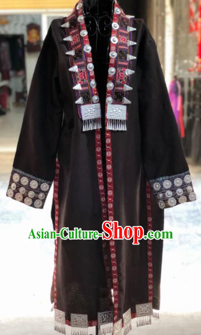 Chinese Handmade Traditional Miao Nationality Costume Ethnic Folk Dance Clothing for Men Chinese Handmade Traditional Miao Nationality Costume Ethnic Folk Dance Clothing for Men