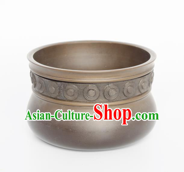 Chinese Handmade Bronze Jar Traditional Copper Pot Craft Decoration Chinese Handmade Bronze Jar Traditional Copper Pot Craft Decoration