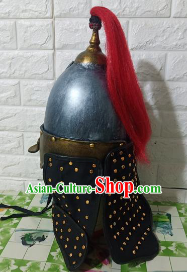 Chinese Handmade Traditional Ming Dynasty Helmet Ancient General Hat for Men Chinese Handmade Traditional Ming Dynasty Helmet Ancient General Hat for Men