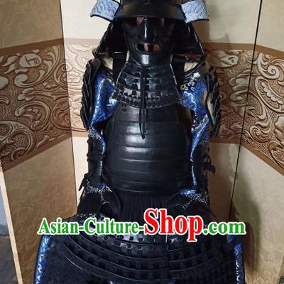Japanese Handmade Traditional Samurai Body Armor and Helmet Ancient Warrior Costumes for Men
