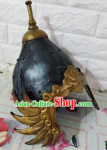 Chinese Handmade Traditional Song Dynasty Helmet Ancient General Hat for Men Chinese Handmade Traditional Song Dynasty Helmet Ancient General Hat for Men