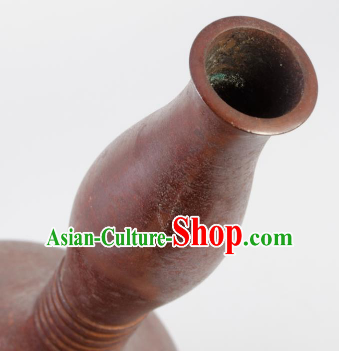 Chinese Handmade Bronze Vase Traditional Copper Cucurbit Bottle Craft Decoration Chinese Handmade Bronze Vase Traditional Copper Cucurbit Bottle Craft Decoration