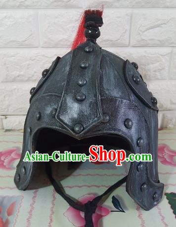 Chinese Handmade Traditional Han Dynasty Helmet Ancient General Hat for Men Chinese Handmade Traditional Han Dynasty Helmet Ancient General Hat for Men
