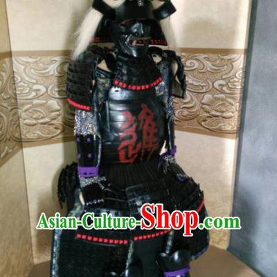 Japanese Handmade Traditional Samurai Body Armor and Helmet Ancient Warrior Costumes for Men