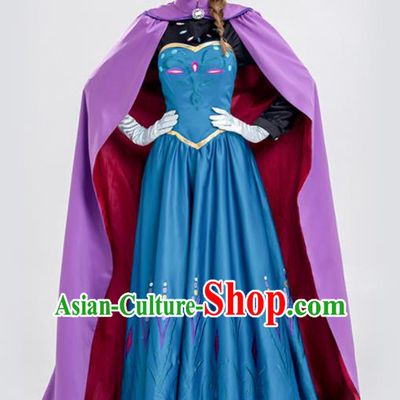 Traditional Europe Renaissance Queen Drama Stage Performance Dress European Halloween Cosplay Court Costume for Women