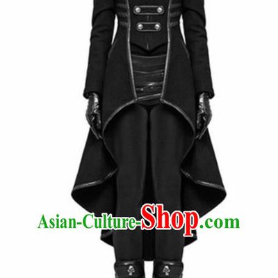 Traditional Europe Renaissance Swallow Tailed Coat Halloween Cosplay Stage Performance Costume for Women