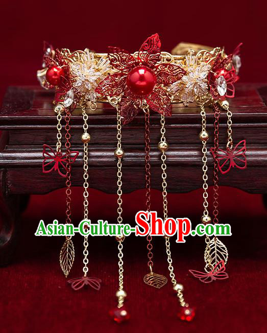Chinese Handmade Traditional Bride Tassel Bracelet Wedding Accessories for Women