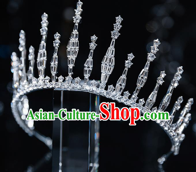 Top Grade Bride Zircon Royal Crown Wedding Hair Accessories for Women Top Grade Bride Zircon Royal Crown Wedding Hair Accessories for Women