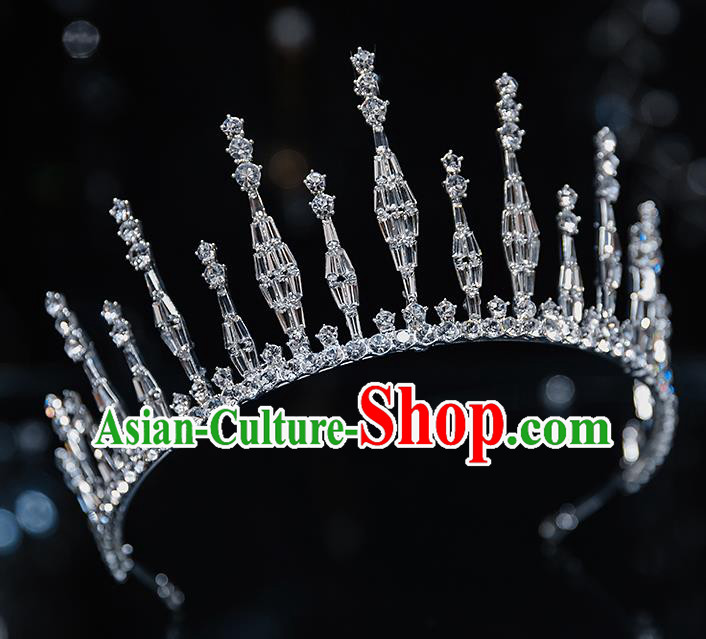 Top Grade Bride Zircon Royal Crown Wedding Hair Accessories for Women Top Grade Bride Zircon Royal Crown Wedding Hair Accessories for Women