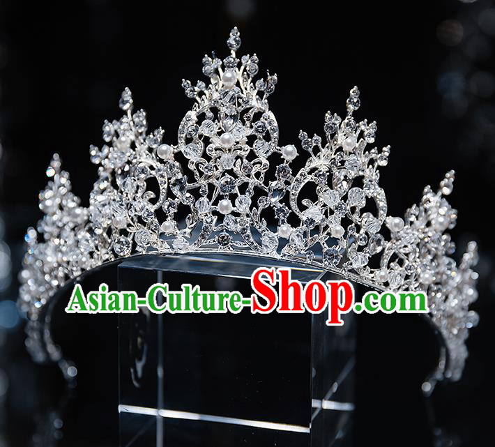Top Grade Bride Royal Crown Wedding Hair Accessories for Women Top Grade Bride Royal Crown Wedding Hair Accessories for Women