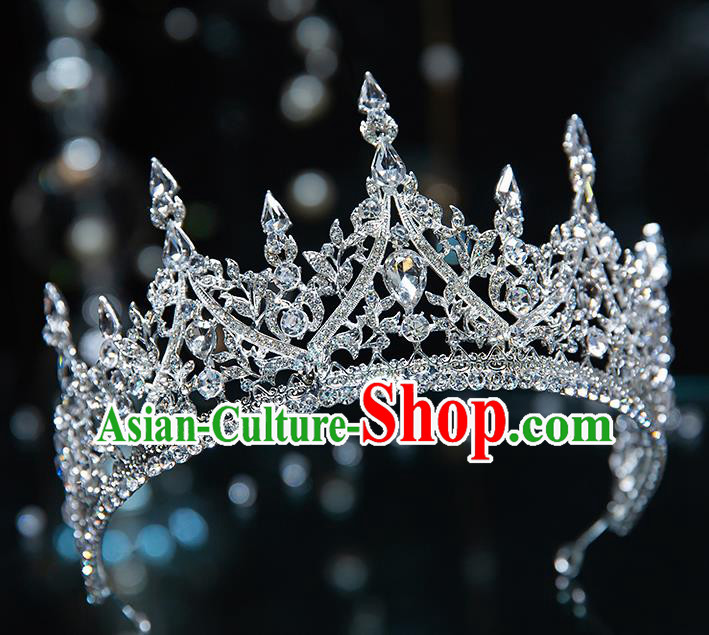 Top Grade Zircon Princess Royal Crown Wedding Bride Hair Accessories for Women Top Grade Zircon Princess Royal Crown Wedding Bride Hair Accessories for Women
