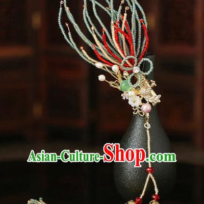 Chinese Traditional Tassel Hair Claw Bride Handmade Hairpins Wedding Hair Accessories for Women