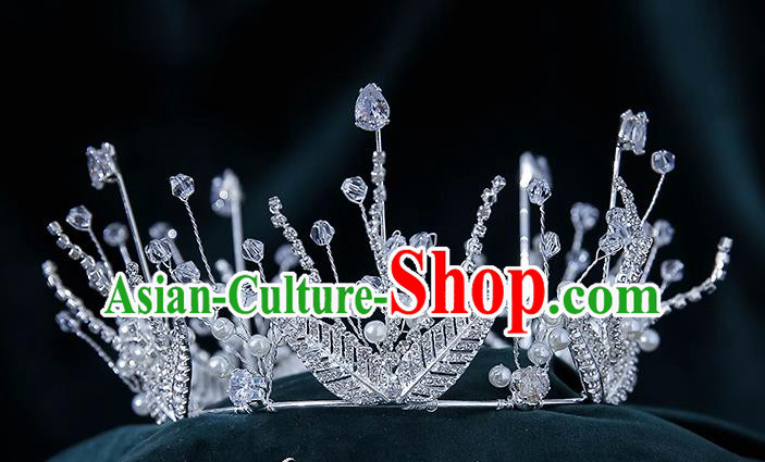 Top Grade Bride Crystal Royal Crown Wedding Hair Accessories for Women Top Grade Bride Crystal Royal Crown Wedding Hair Accessories for Women