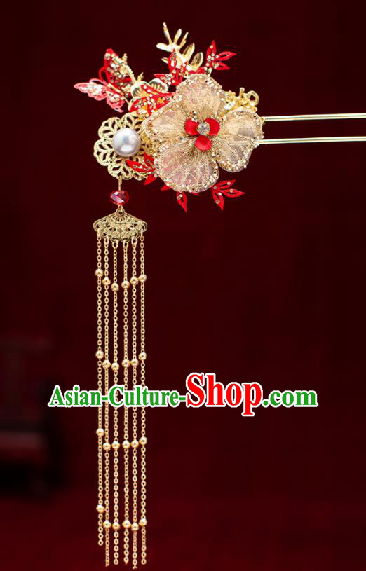Top Chinese Traditional Wedding Hair Combs Bride Handmade Hairpins Hair Accessories Complete Set Top Chinese Traditional Wedding Hair Combs Bride Handmade Hairpins Hair Accessories Complete Set
