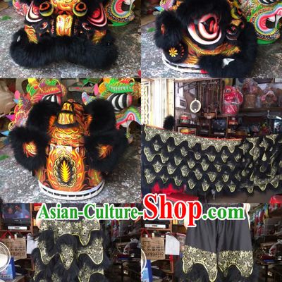 Traditional Chinese Southern Lion Dance Lion Dancing Costume Full Set