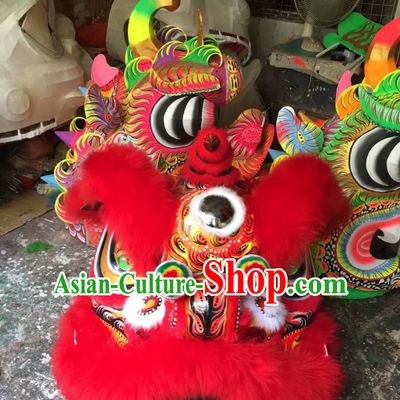 Chinese Lunar New Year Traditional Chinese Southern Lion Dance Lion Dancing Costume Full Set